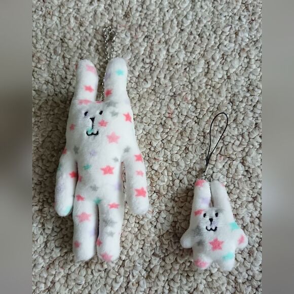 Craftholic Sloth bear double Plush Doll keychain with magnet - Colorful stars - Picture 1 of 6